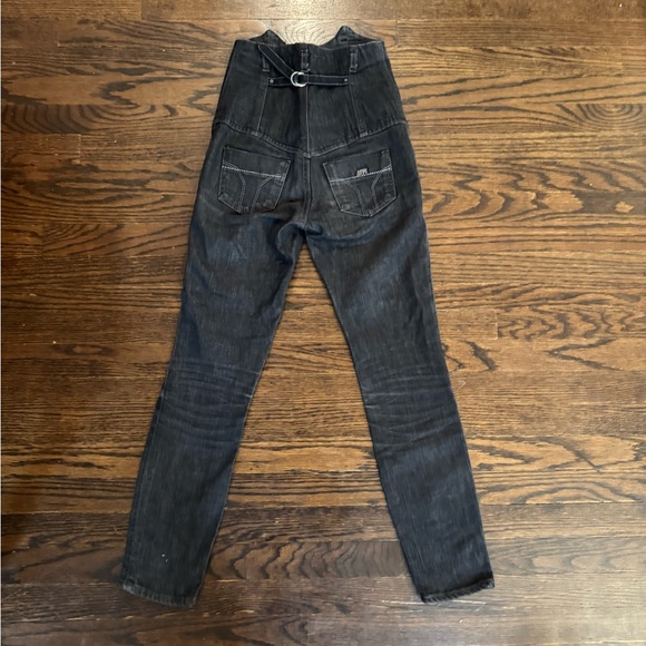 MISS SIXTY High-Waisted Four Button Jeans, Size 24, washed black worn few times - Picture 3 of 8